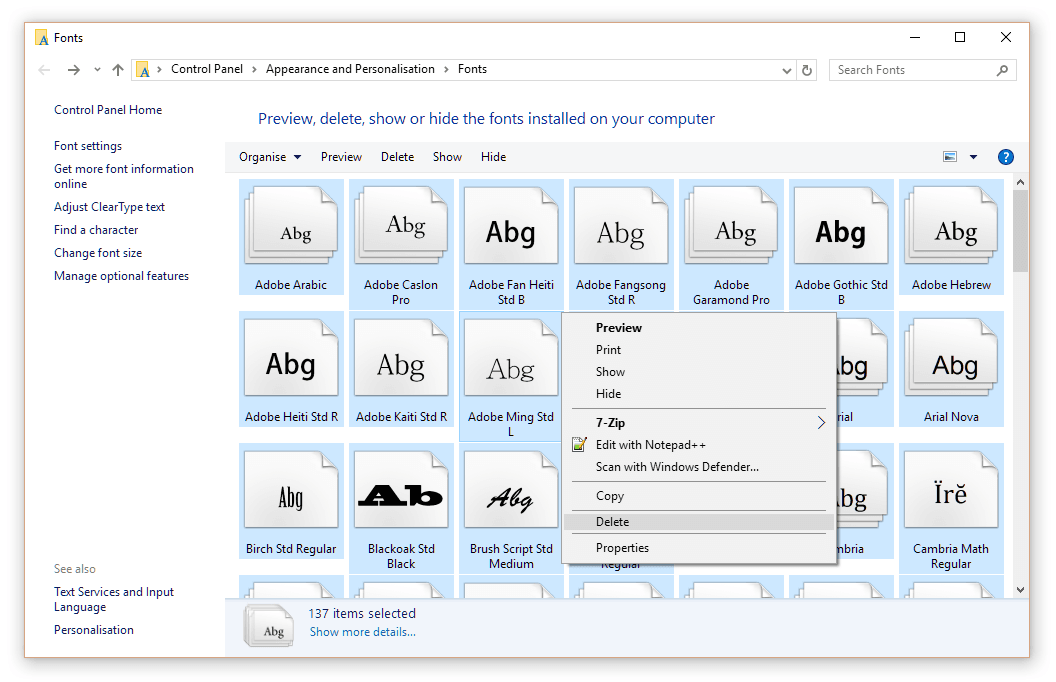 download fonts for windows 8